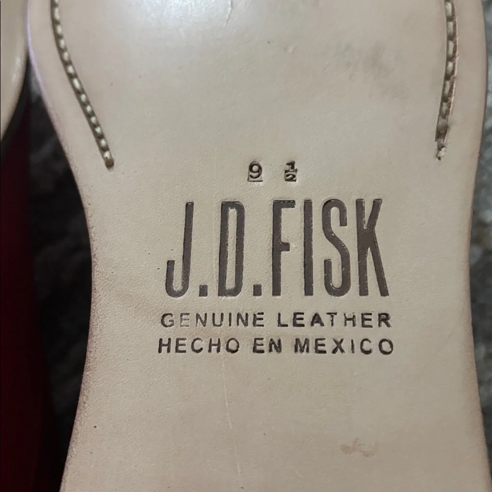 J.D. Fisk Lace Up Brogues Round Toe Casual Suede Men’s Lace Shoes Sz‎ 9.5